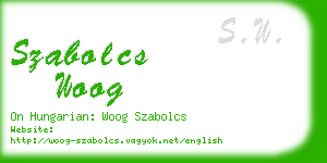 szabolcs woog business card